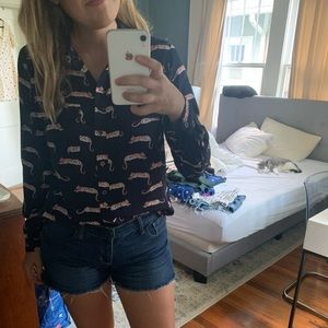 Fun & breezy leopard print blouse